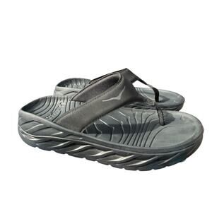 Hoka One One Ora Recovery Flip Flop Slide Sandal Women size 9 Black